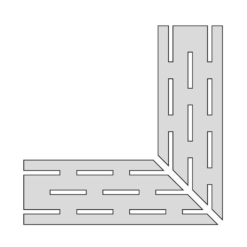 Energieker ANTIQUA Griglia Angolare DX Rovere 8