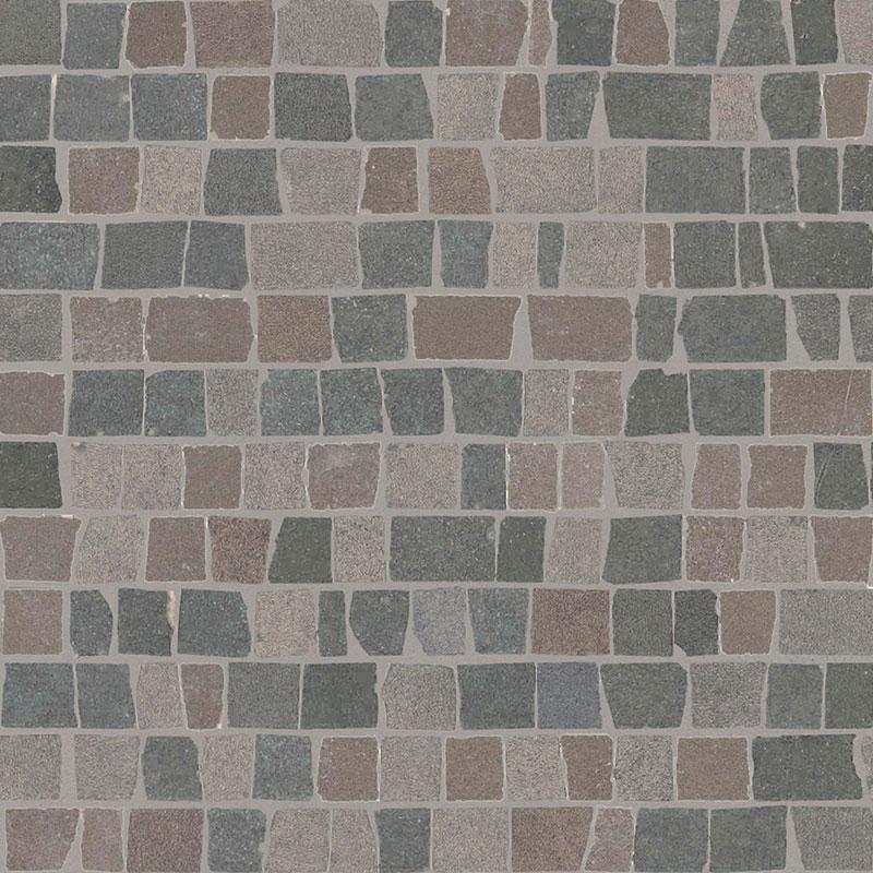 Marazzi MATERIAL MOSAICO SPACCATELLA MIX LIGHT GREY-DARK GREY-BLUE GREY 12