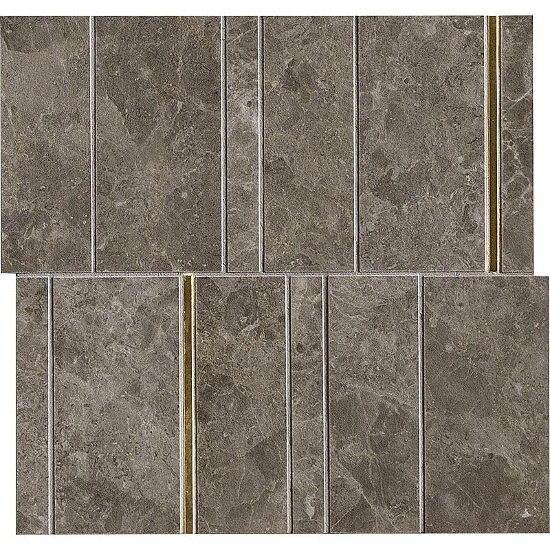 Marazzi MYSTONE GRIS DU GENT TAUPE MOSAICO INSERTO 12