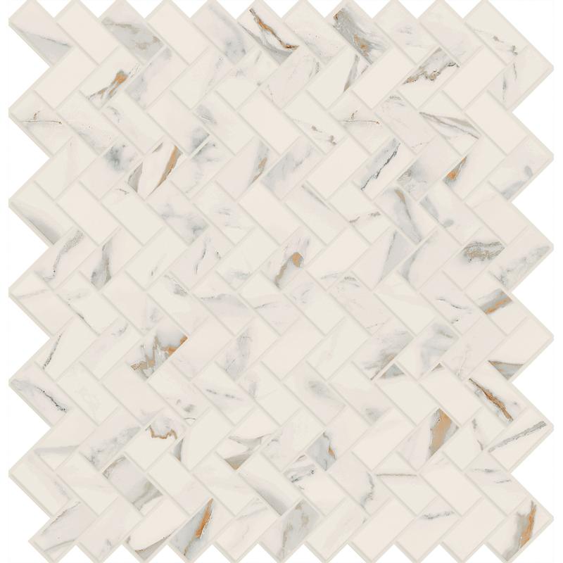 Marca Corona MOTIF EXTRA DECORO CALACATTA GOLD HERRINGBONE 12