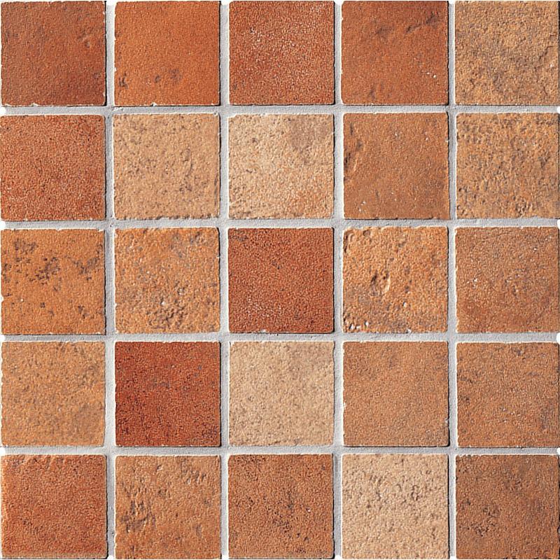 ABK PETRAIA Mosaico Quadretti Ocra Cotto Rosso 13