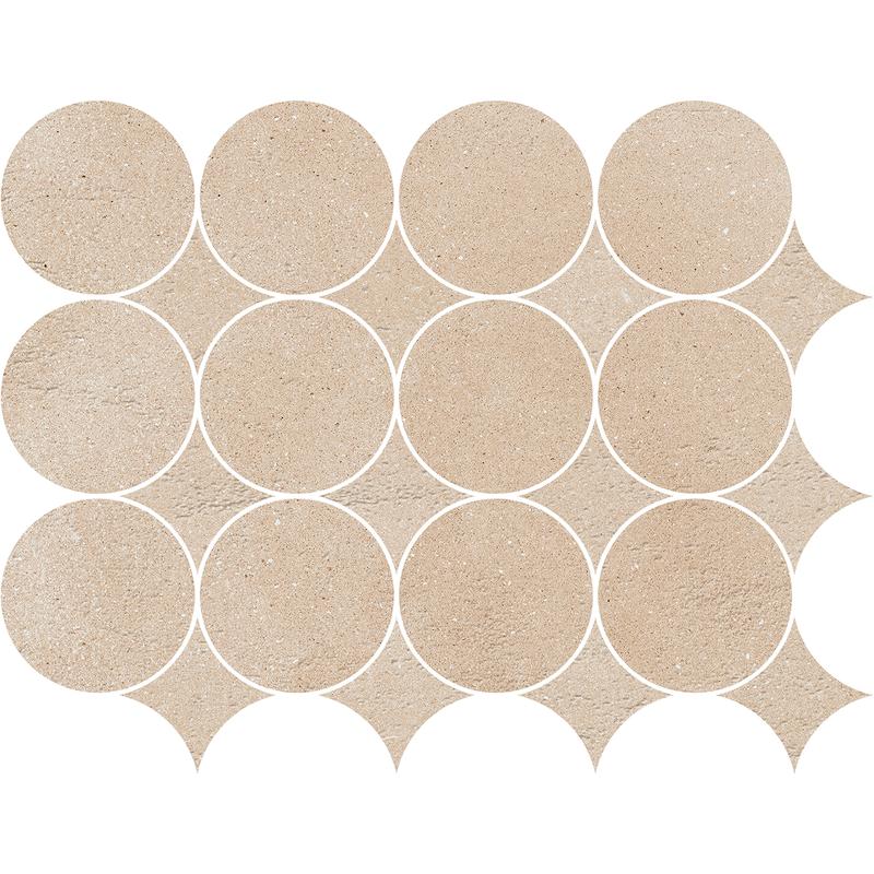 Marazzi SLOW Mosaico Circolare Calce 12