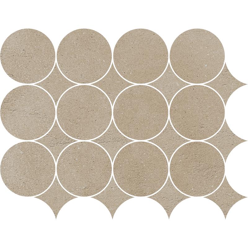 Marazzi SLOW Mosaico Circolare Sabbia 12